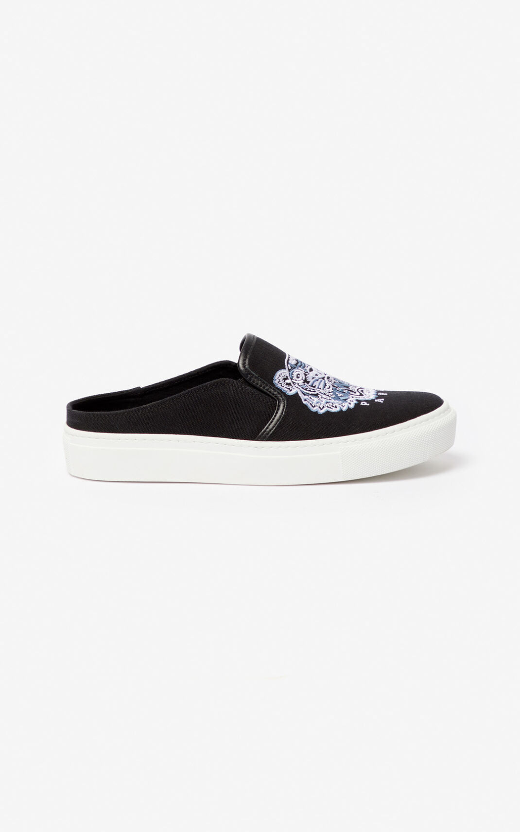 Kenzo K Skate Tiger slip on Ženska Copati Črna SI-0813230